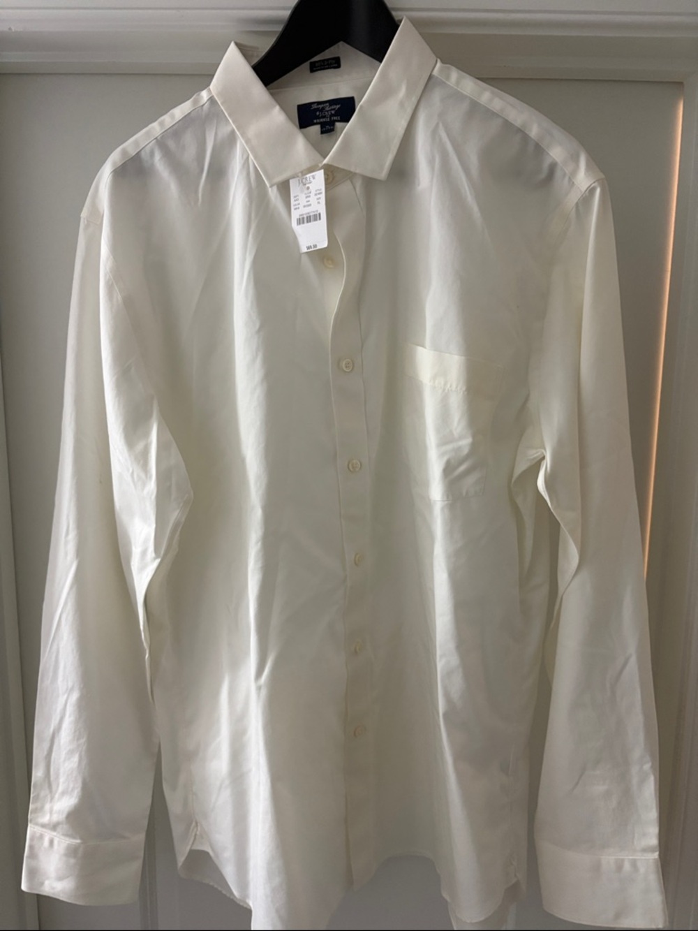 JCREW White Dress Shirt - Classic Fit SZE XL 17-171/2